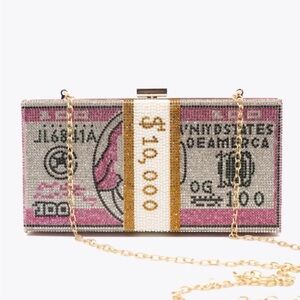 10K MONEY CLUTCH CROSSBODY BAG